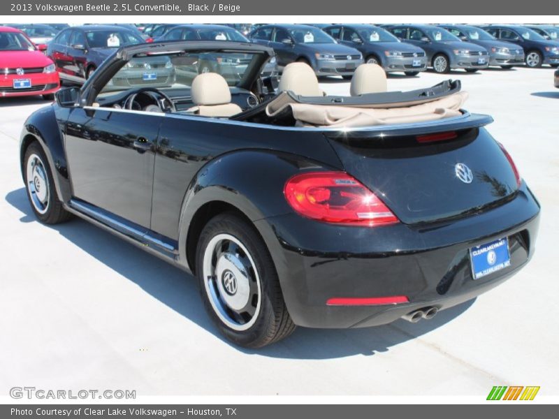 Black / Beige 2013 Volkswagen Beetle 2.5L Convertible