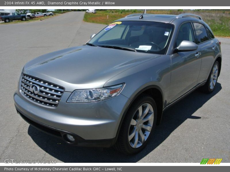 Diamond Graphite Gray Metallic / Willow 2004 Infiniti FX 45 AWD