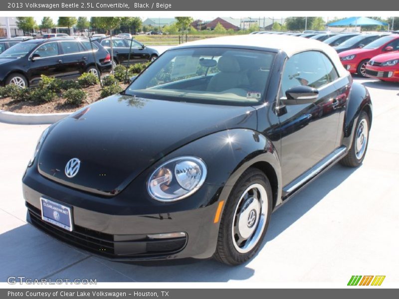 Black / Beige 2013 Volkswagen Beetle 2.5L Convertible