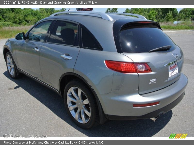 Diamond Graphite Gray Metallic / Willow 2004 Infiniti FX 45 AWD