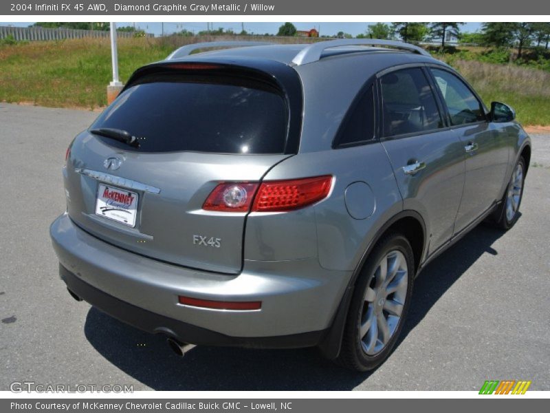 Diamond Graphite Gray Metallic / Willow 2004 Infiniti FX 45 AWD