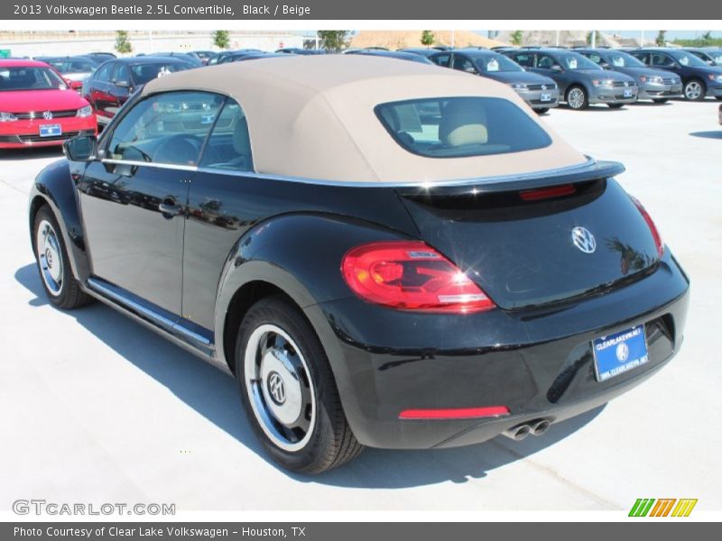 Black / Beige 2013 Volkswagen Beetle 2.5L Convertible