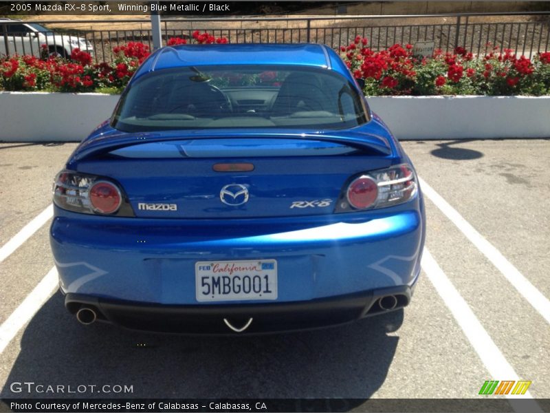 Winning Blue Metallic / Black 2005 Mazda RX-8 Sport
