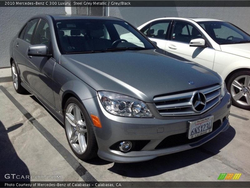 Steel Grey Metallic / Grey/Black 2010 Mercedes-Benz C 300 Luxury