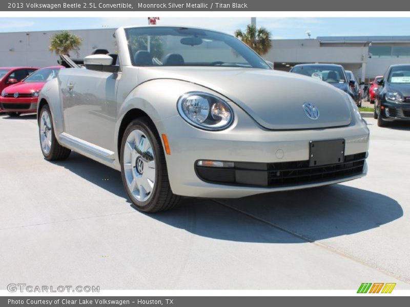 Moonrock Silver Metallic / Titan Black 2013 Volkswagen Beetle 2.5L Convertible