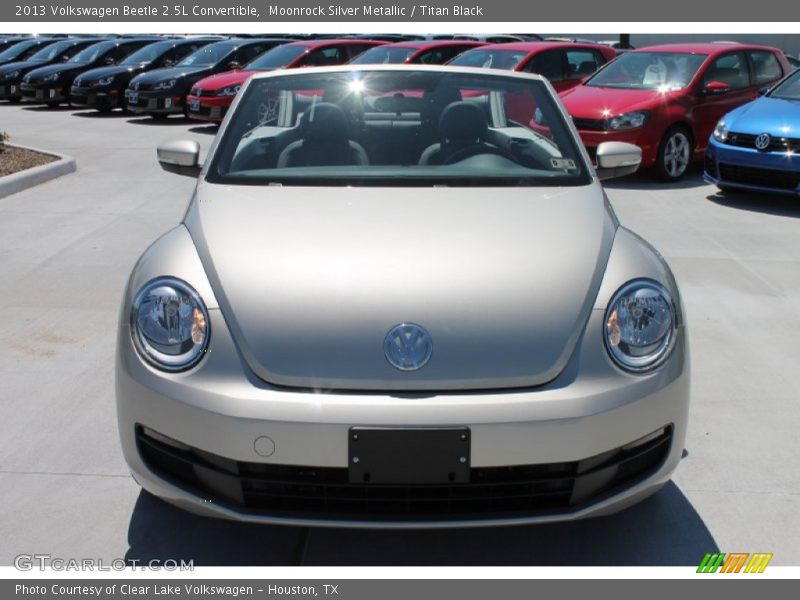 Moonrock Silver Metallic / Titan Black 2013 Volkswagen Beetle 2.5L Convertible