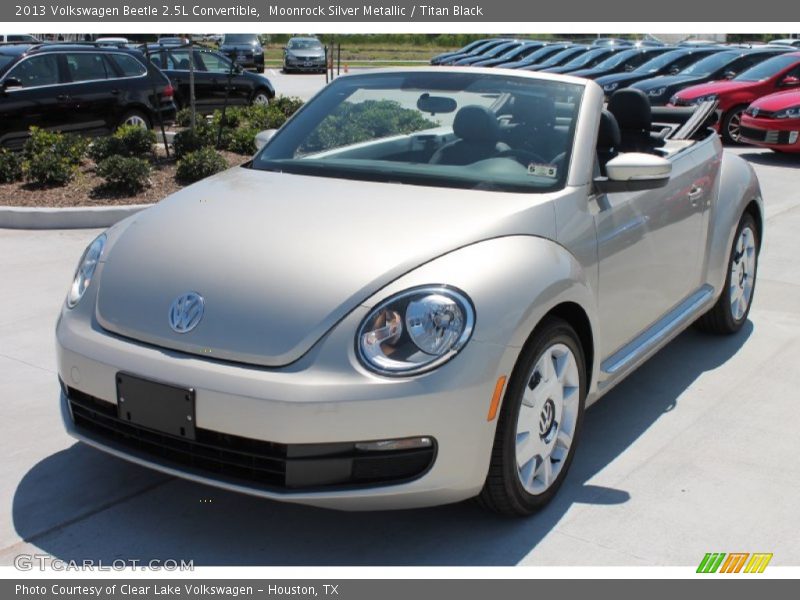 Moonrock Silver Metallic / Titan Black 2013 Volkswagen Beetle 2.5L Convertible