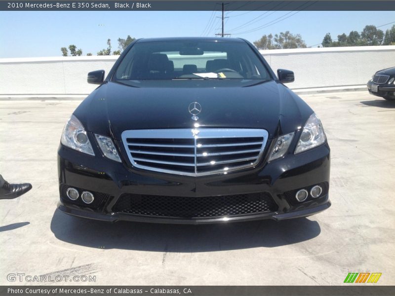 Black / Black 2010 Mercedes-Benz E 350 Sedan