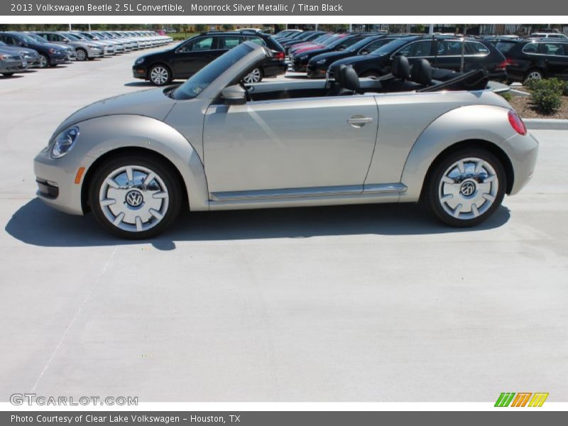 Moonrock Silver Metallic / Titan Black 2013 Volkswagen Beetle 2.5L Convertible