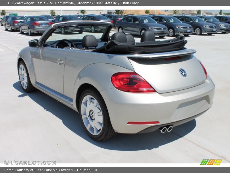 Moonrock Silver Metallic / Titan Black 2013 Volkswagen Beetle 2.5L Convertible