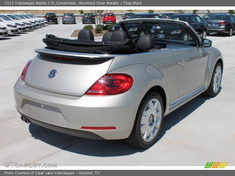 Moonrock Silver Metallic / Titan Black 2013 Volkswagen Beetle 2.5L Convertible