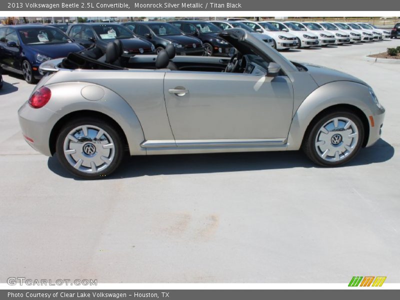 Moonrock Silver Metallic / Titan Black 2013 Volkswagen Beetle 2.5L Convertible