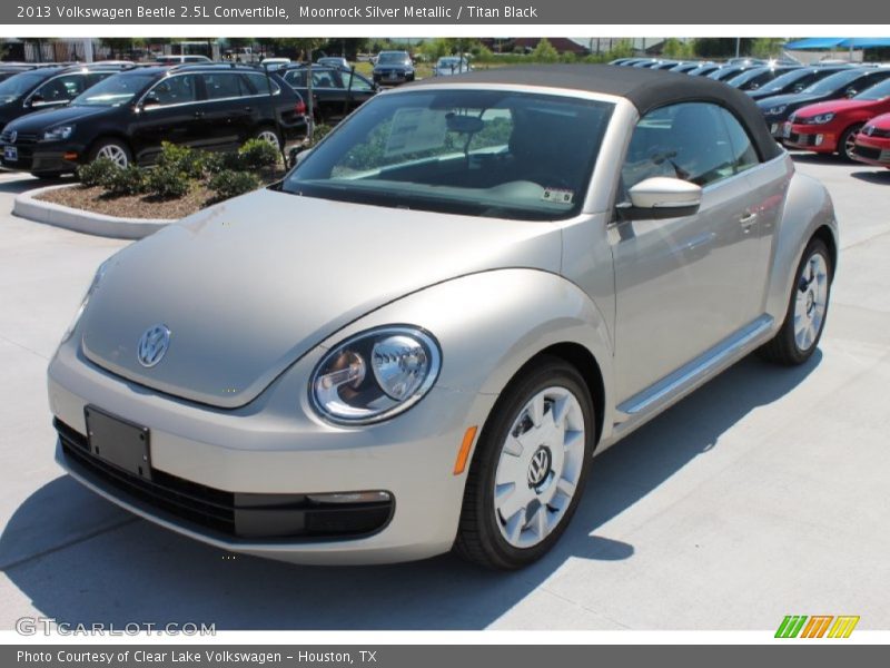 Moonrock Silver Metallic / Titan Black 2013 Volkswagen Beetle 2.5L Convertible