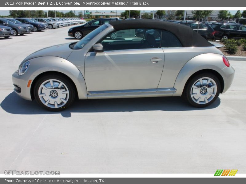Moonrock Silver Metallic / Titan Black 2013 Volkswagen Beetle 2.5L Convertible