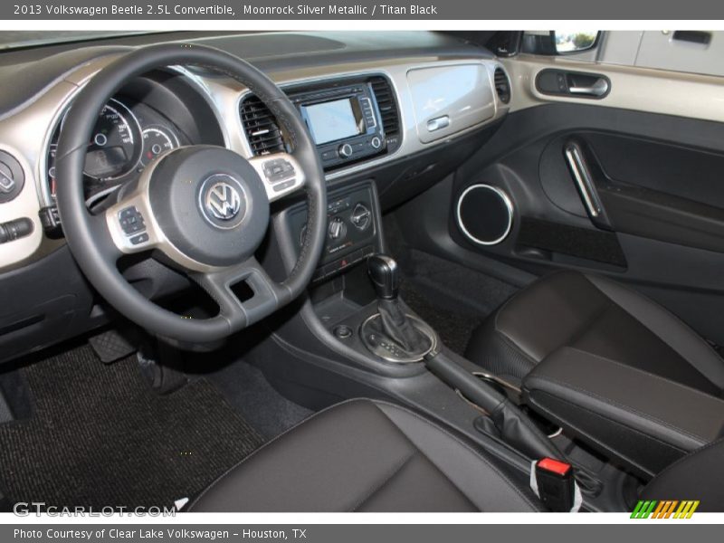 Moonrock Silver Metallic / Titan Black 2013 Volkswagen Beetle 2.5L Convertible