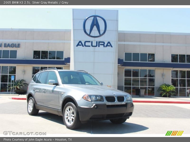 Silver Gray Metallic / Grey 2005 BMW X3 2.5i