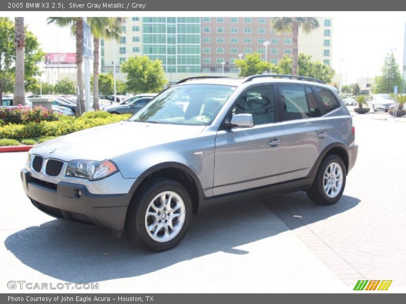 Silver Gray Metallic / Grey 2005 BMW X3 2.5i