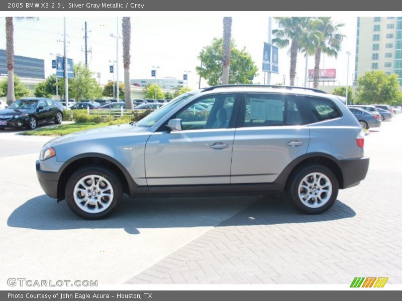 Silver Gray Metallic / Grey 2005 BMW X3 2.5i