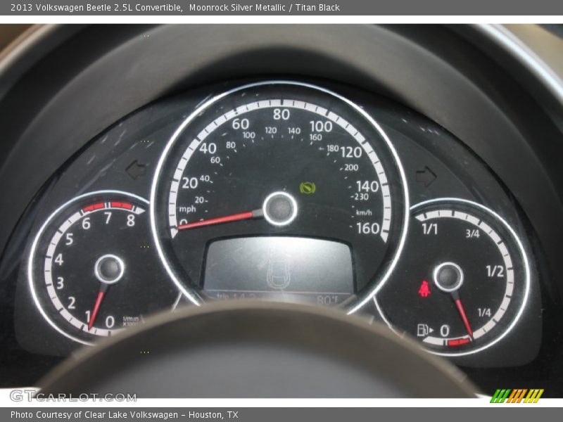 Moonrock Silver Metallic / Titan Black 2013 Volkswagen Beetle 2.5L Convertible
