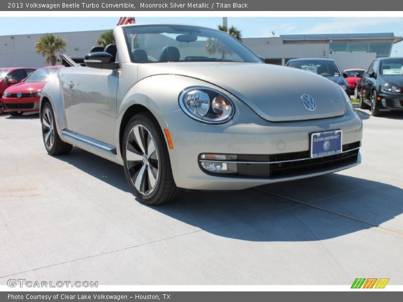 Moonrock Silver Metallic / Titan Black 2013 Volkswagen Beetle Turbo Convertible