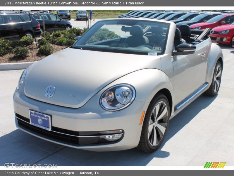 Moonrock Silver Metallic / Titan Black 2013 Volkswagen Beetle Turbo Convertible