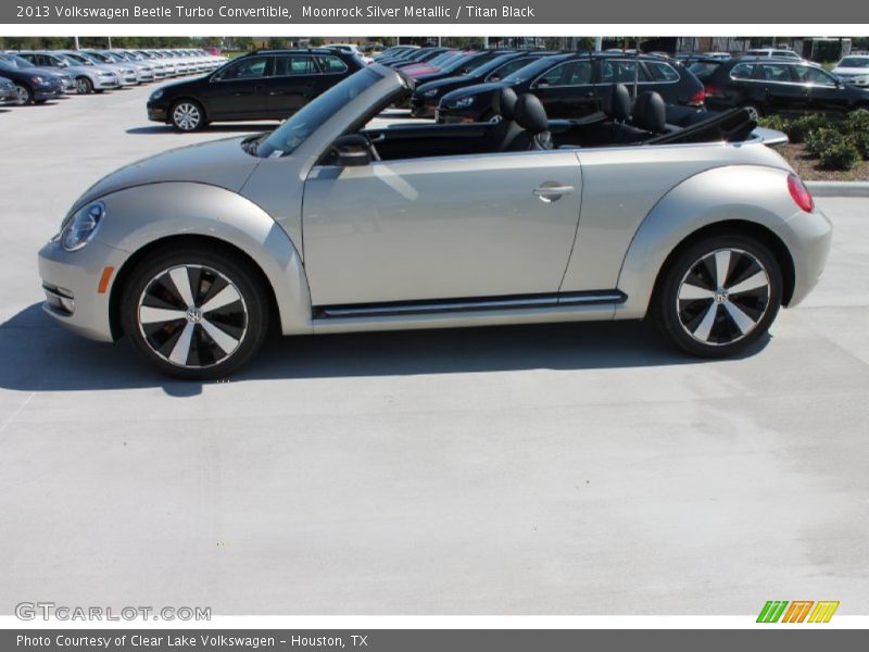 Moonrock Silver Metallic / Titan Black 2013 Volkswagen Beetle Turbo Convertible