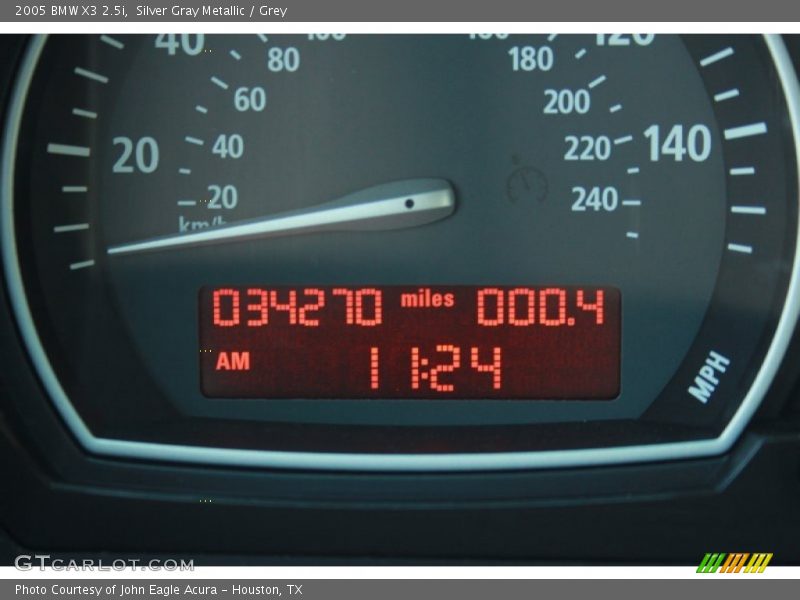 Silver Gray Metallic / Grey 2005 BMW X3 2.5i