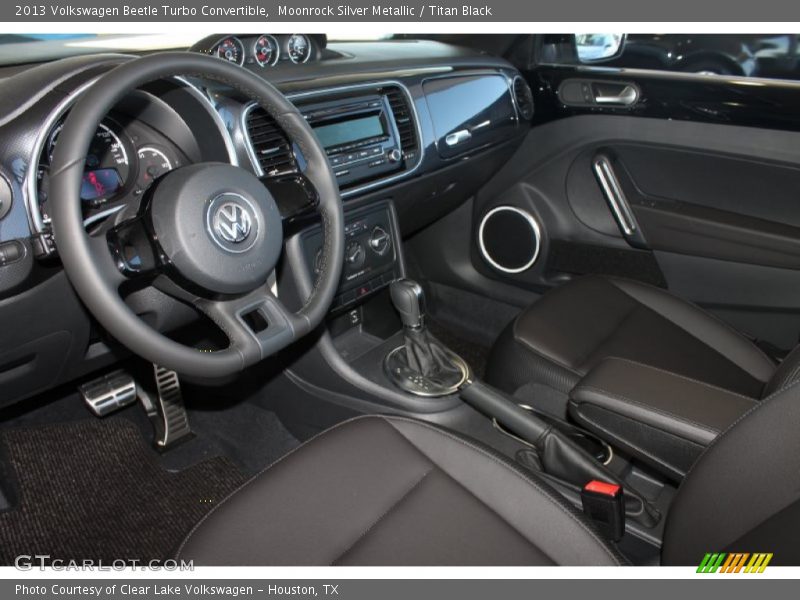Moonrock Silver Metallic / Titan Black 2013 Volkswagen Beetle Turbo Convertible