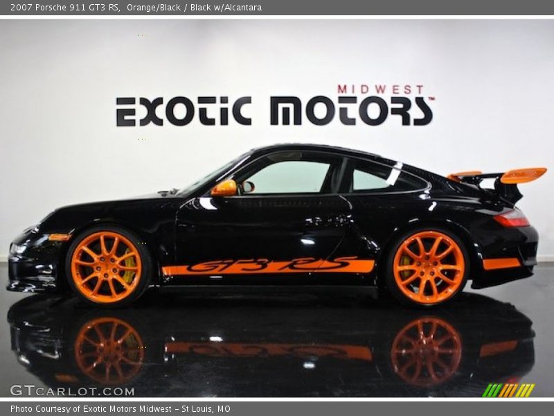 Orange/Black / Black w/Alcantara 2007 Porsche 911 GT3 RS