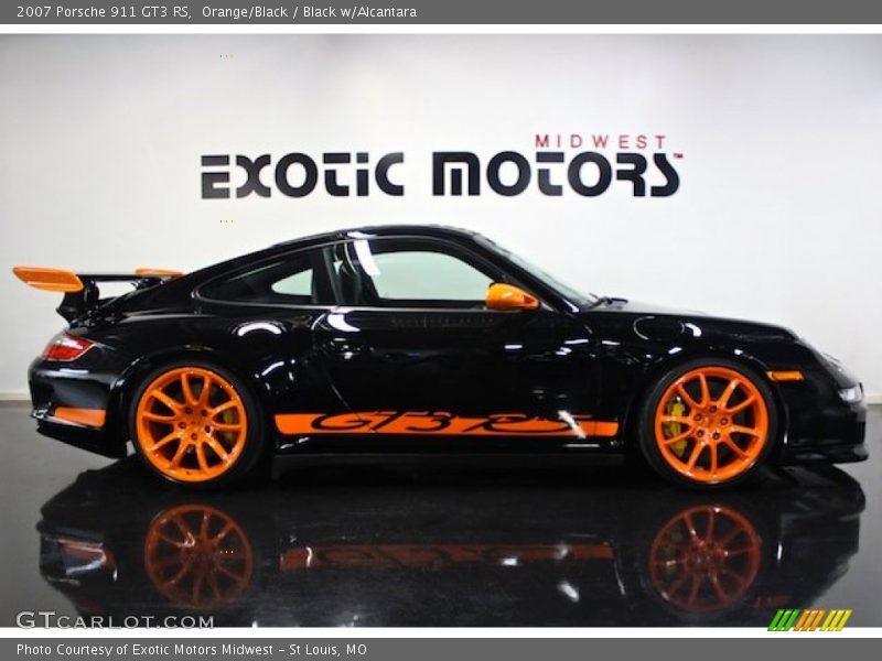 Orange/Black / Black w/Alcantara 2007 Porsche 911 GT3 RS