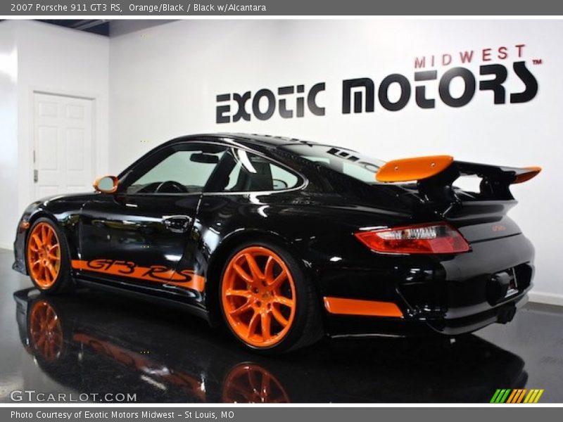 Orange/Black / Black w/Alcantara 2007 Porsche 911 GT3 RS