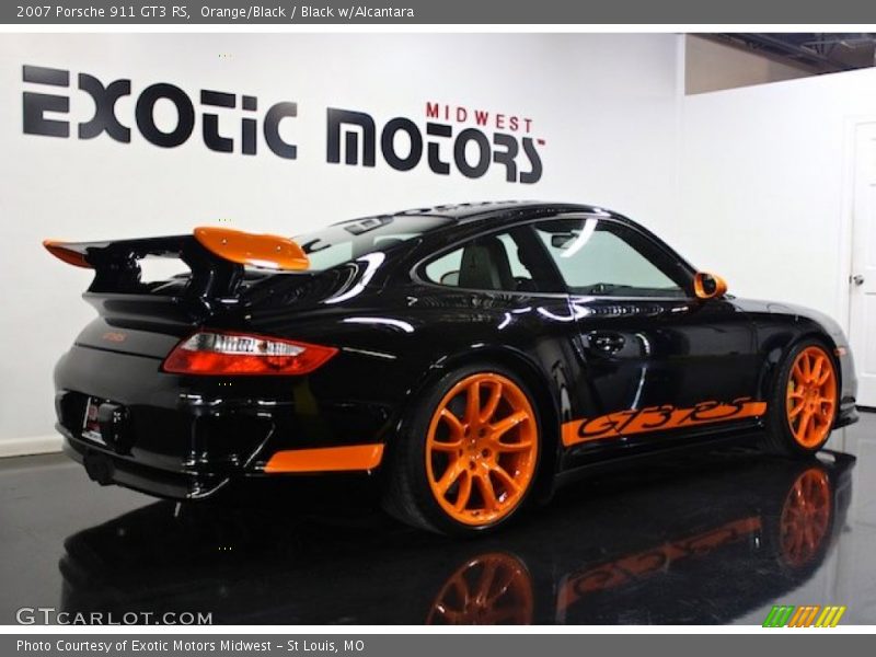 Orange/Black / Black w/Alcantara 2007 Porsche 911 GT3 RS