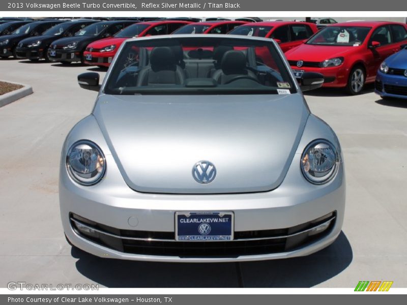 Reflex Silver Metallic / Titan Black 2013 Volkswagen Beetle Turbo Convertible