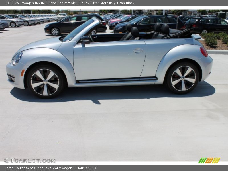 Reflex Silver Metallic / Titan Black 2013 Volkswagen Beetle Turbo Convertible