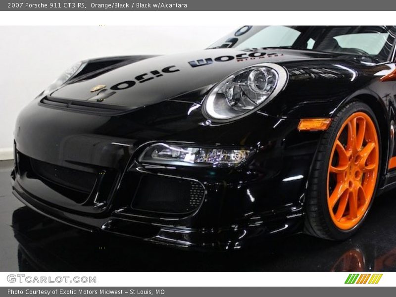 Orange/Black / Black w/Alcantara 2007 Porsche 911 GT3 RS