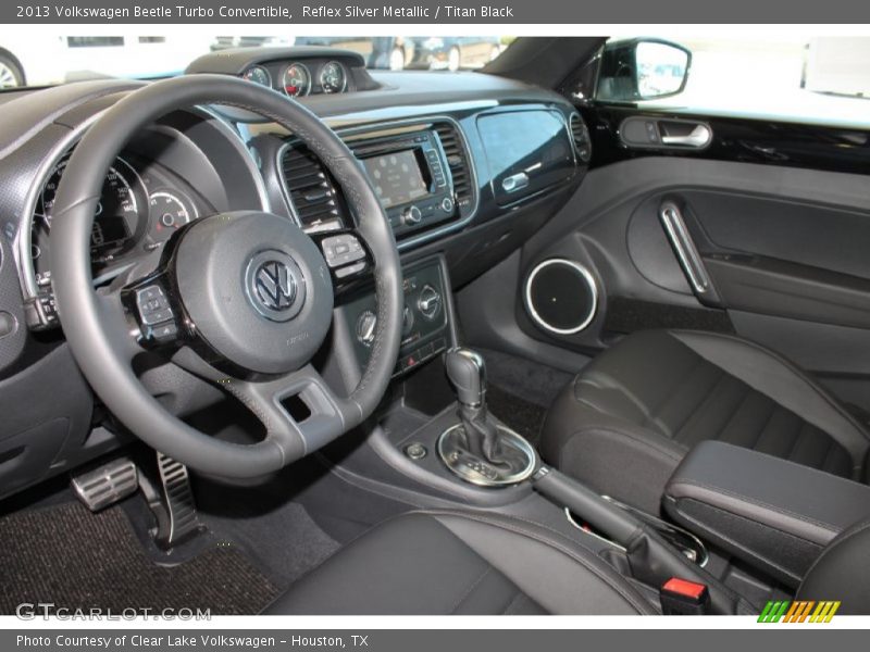 Reflex Silver Metallic / Titan Black 2013 Volkswagen Beetle Turbo Convertible