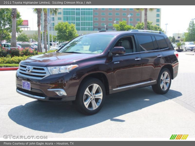 Sizzling Crimson Mica / Ash 2011 Toyota Highlander Limited