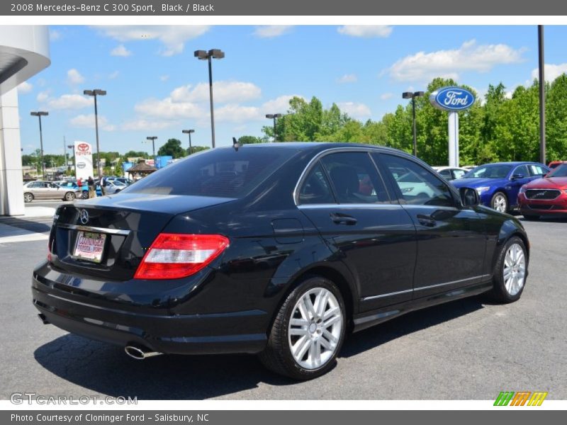 Black / Black 2008 Mercedes-Benz C 300 Sport