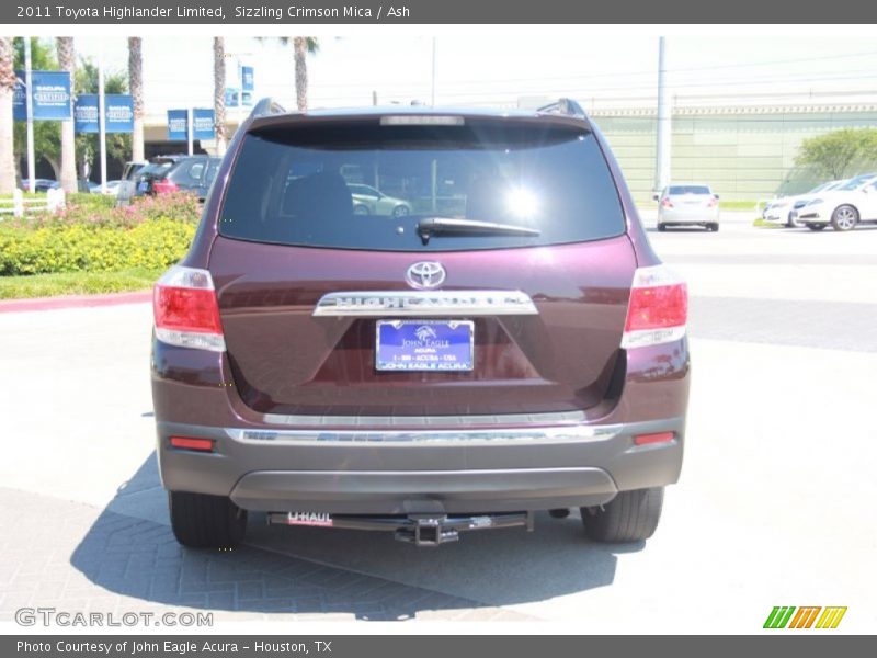 Sizzling Crimson Mica / Ash 2011 Toyota Highlander Limited