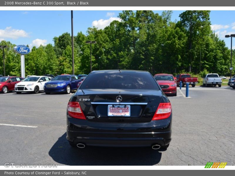 Black / Black 2008 Mercedes-Benz C 300 Sport