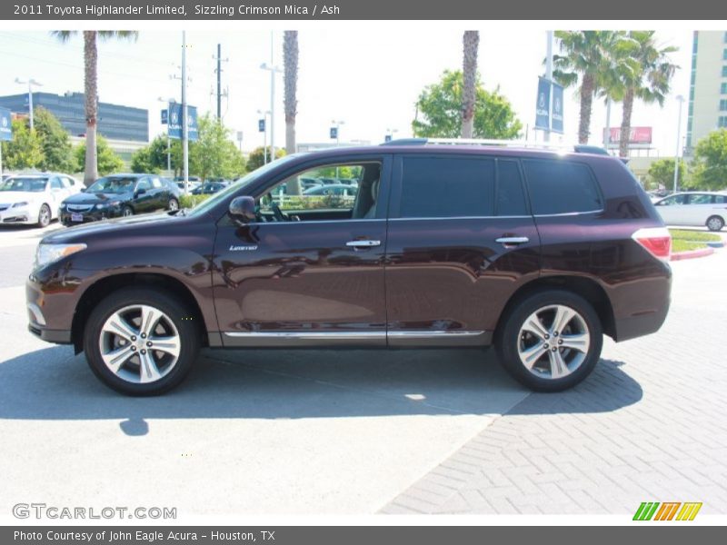 Sizzling Crimson Mica / Ash 2011 Toyota Highlander Limited