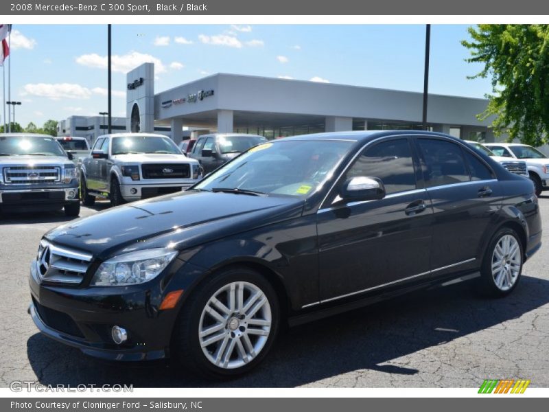 Black / Black 2008 Mercedes-Benz C 300 Sport