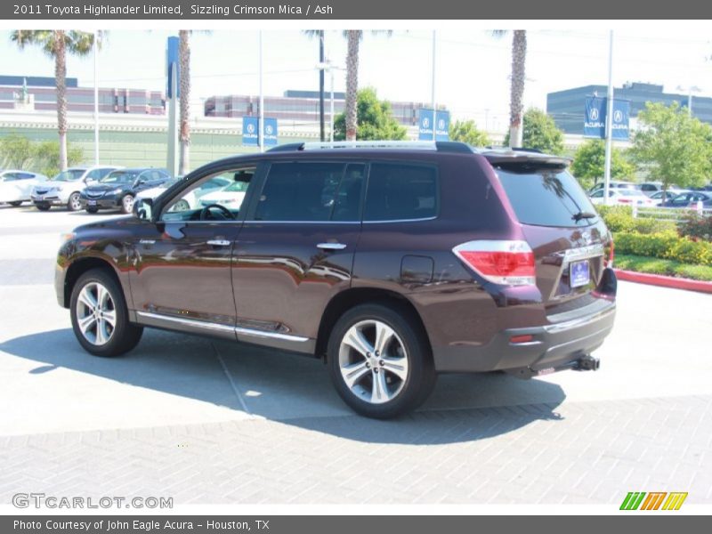 Sizzling Crimson Mica / Ash 2011 Toyota Highlander Limited