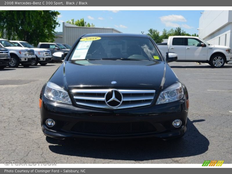 Black / Black 2008 Mercedes-Benz C 300 Sport