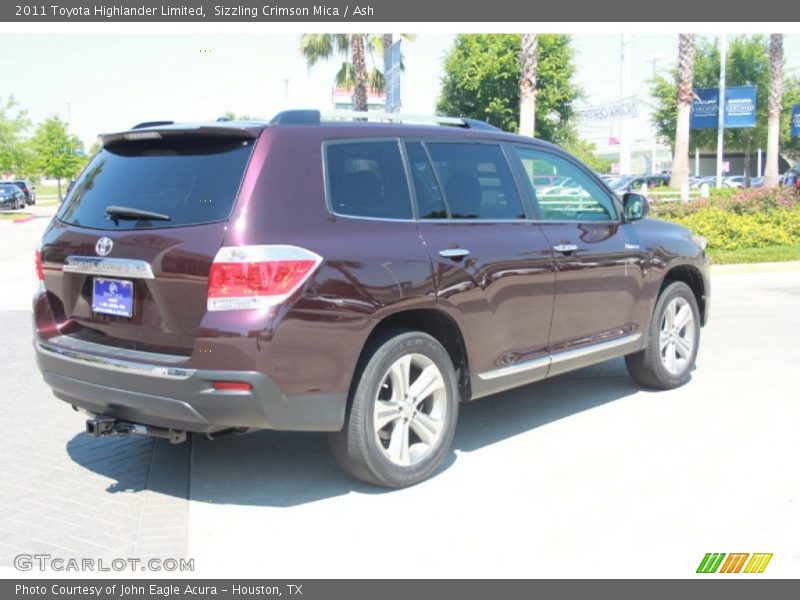 Sizzling Crimson Mica / Ash 2011 Toyota Highlander Limited