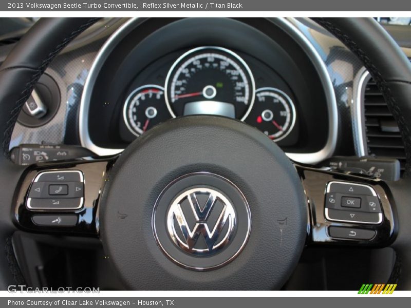 Reflex Silver Metallic / Titan Black 2013 Volkswagen Beetle Turbo Convertible