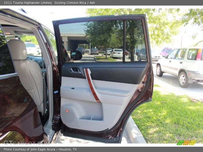 Sizzling Crimson Mica / Ash 2011 Toyota Highlander Limited