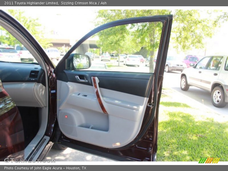 Sizzling Crimson Mica / Ash 2011 Toyota Highlander Limited