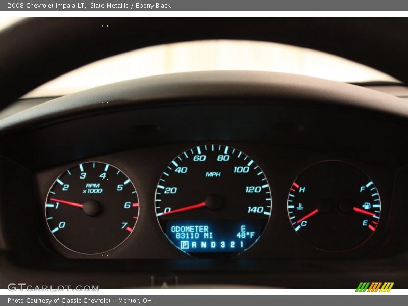 Slate Metallic / Ebony Black 2008 Chevrolet Impala LT