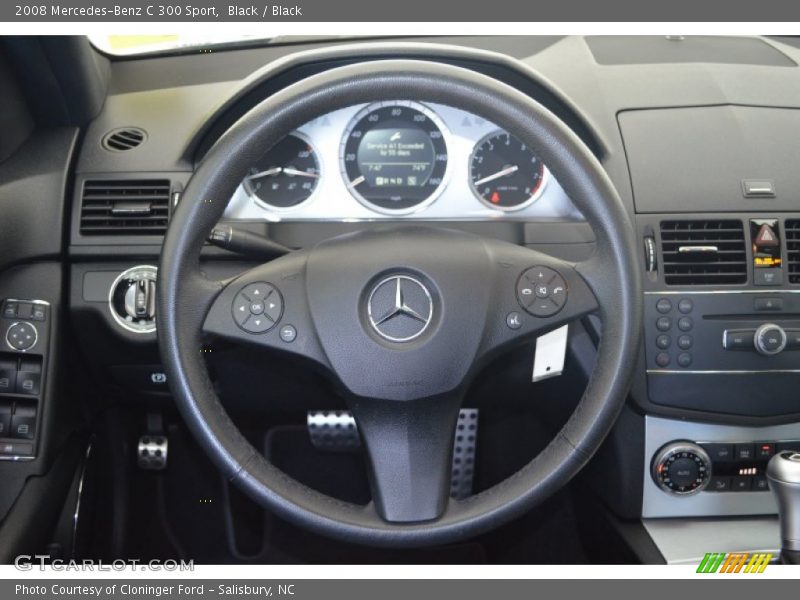 Black / Black 2008 Mercedes-Benz C 300 Sport